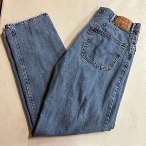 Levi's 550 Men's Classic Relaxed Fit Straight Jeans in Light Blue - Size 40/34